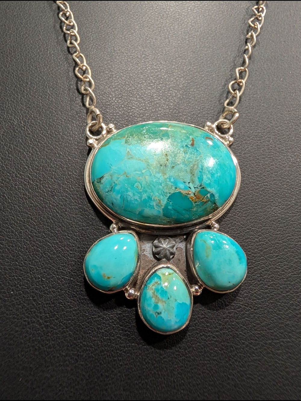 Turquoise Stone Pendant Necklace